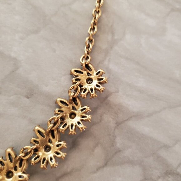 ✨ J.Crew Rhinestone Crystal Cluster Statement Bridal Wedding Necklace ✨ - Picture 12 of 16